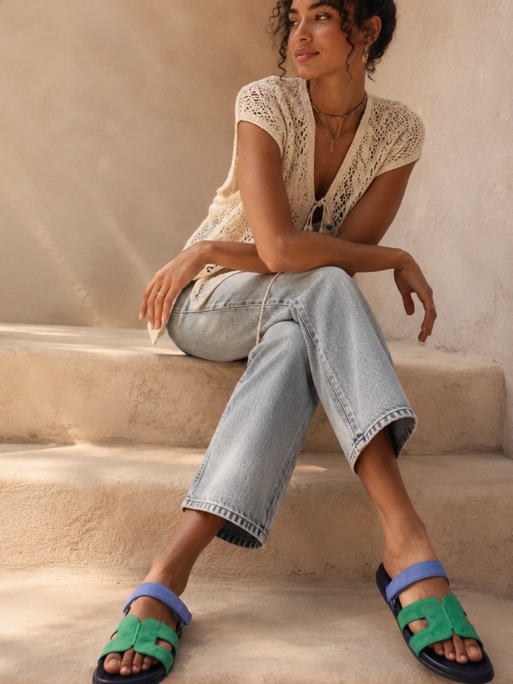 Bibilou Colorblock Sandals from Anthro